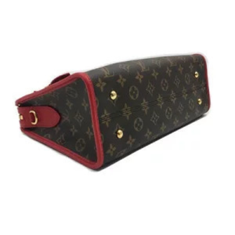 LOUIS VUITTON Popincourt Monogram Canvas Brown Red - Picture 3 of 9